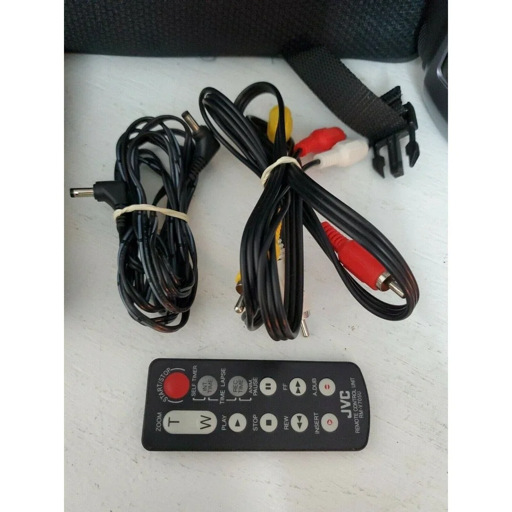 JVC VHS-C VHS Analog Camcorder Video Camera Transfer Bundle Remote VG *Works A+